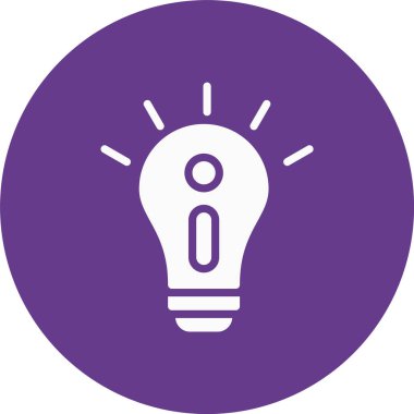 eşsiz fikir vektör çizgisi simgesi