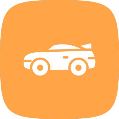 araba vektörü renk çizgisi simgesi