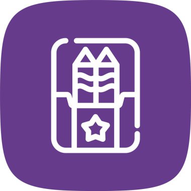 Eşsiz Sırt Çantası Vektör Kabartma Simgesi