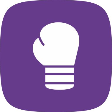 Boks Eldiveni Basit Simgesi, Vektör İllüstrasyonu