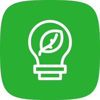 Ampul simgesi yeşil