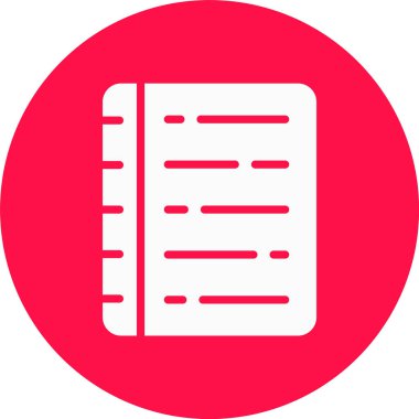 Bir kitap simgesinin vektör illüstrasyonu