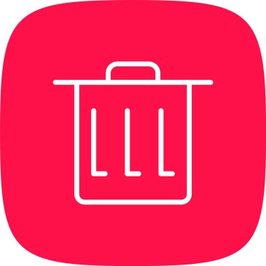 Geri Dönüşüm Hattı Yuvarlak Köşesi Basit Simge, Vektör Resimleri