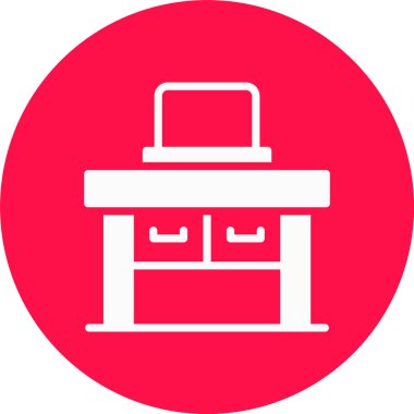 Yazıcı. Web simgesi basit illüstrasyon