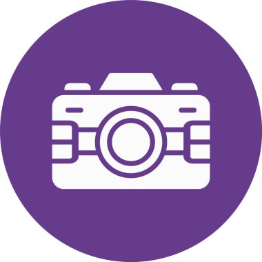 Kamera. Web simgesi basit illüstrasyon