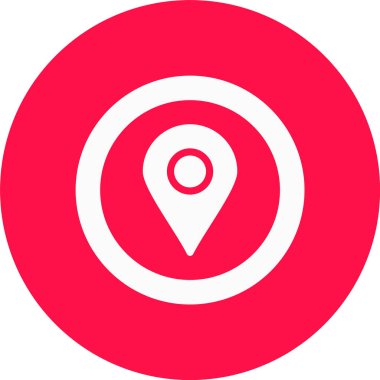 konum pin simgesi, vektör illüstrasyonu