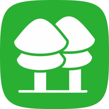 Mantar simgesi, vektör illüstrasyonu