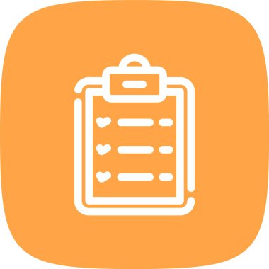 Pano Listesi Satırı Yuvarlak Köşe Basit Simge, Vektör Resimleri