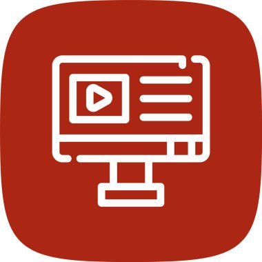 video simgesi vektör illüstrasyonu