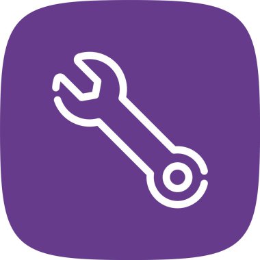 Anahtar Çizgisi Yuvarlak Köşesi Basit Simge, Vektör Resimleri