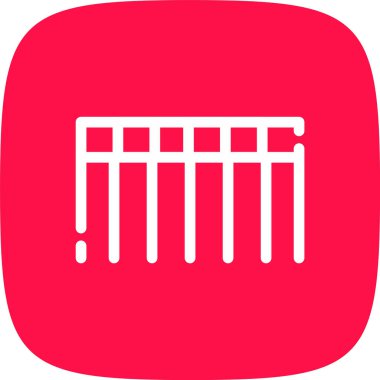 benzersiz bariyer çizgisi vektör simgesi