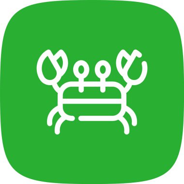 Eşsiz ıstakoz vektör çizgisi simgesi