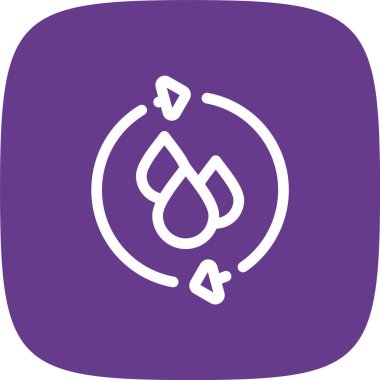 Mor simgenin vektör illüstrasyonu