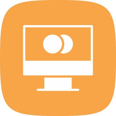 bilgisayar izleyici vektör simgesi