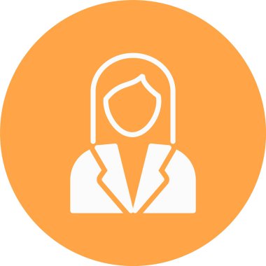 Kadın simgesinin vektör illüstrasyonu