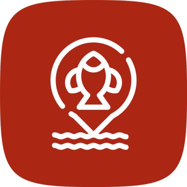 Bir tekne simgesinin vektör illüstrasyonu