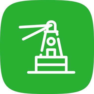 Modern yel değirmeni simgesinin vektör çizimi