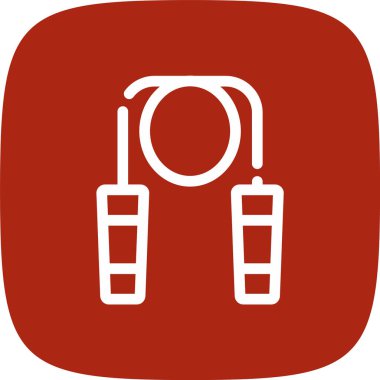 Halat Çizgisi Yuvarlak Köşesi Basit Simge, Vektör Resimleri