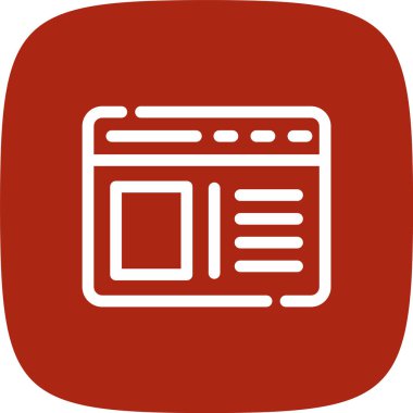vektör lcd simgesi illüstrasyonu