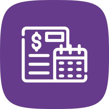 vektör Hesaplayıcı simgesi, basit vektör illüstrasyonu