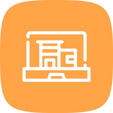 vektör lcd simgesi illüstrasyonu