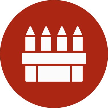 Kalem. Web simgesi basit illüstrasyon