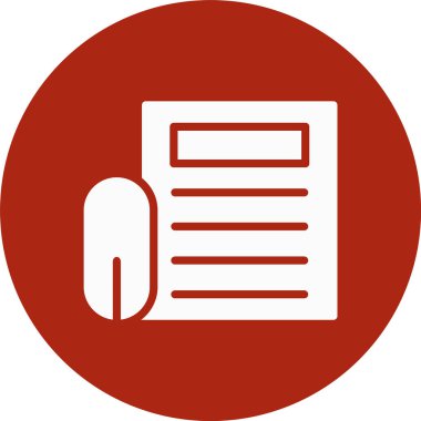 Kalem simgesi olan kağıt sayfası