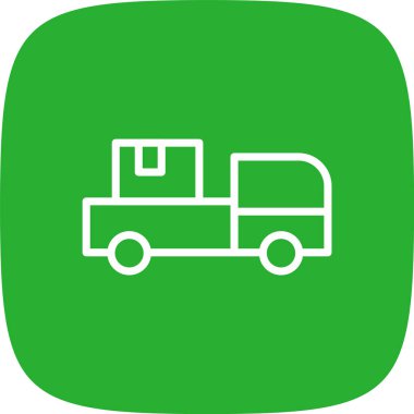 Sipariş Tamamlama Satırı Yuvarlak Köşe Simgesi Basit Simge, Vektör Resimleri