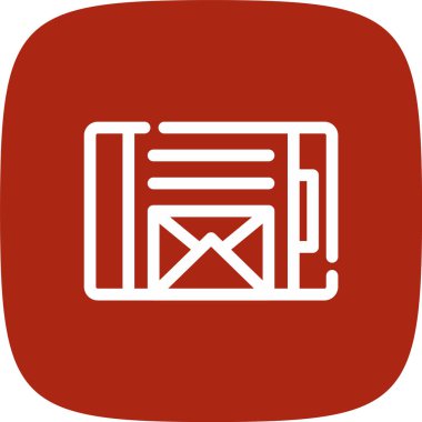 Kişisel ve ticari kullanım için e- posta vektör simgesi simgesi vektör çizimi..