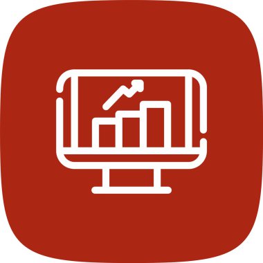 Kişisel ve ticari kullanım için vektör analitik simgesi.