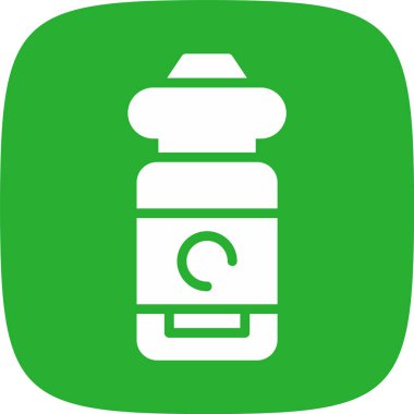 Bir şişe simgesinin vektör illüstrasyonu