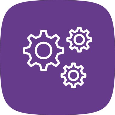 Satır Yuvarlak Köşe Basit Simge, Vektör Resimleri Ayarlanıyor