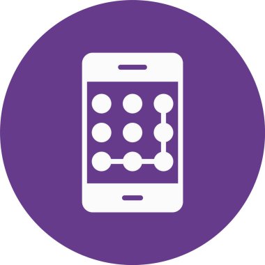 Modern telefon simgesinin vektör illüstrasyonu