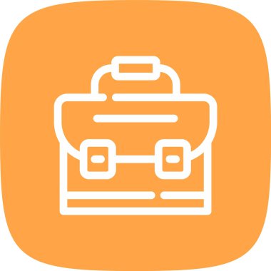 Çanta simgesinin vektör illüstrasyonu