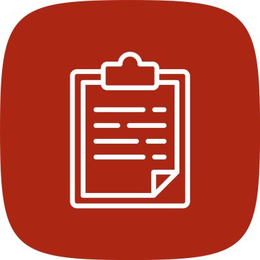 Gündem Çizgisi Yuvarlak Köşesi Basit Simge, Vektör Resimleri