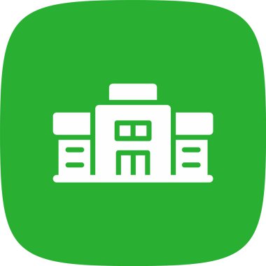 Bina simgesi soyut arkaplanda izole edildi