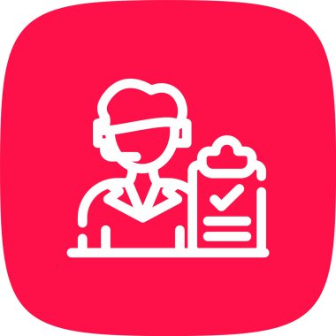 Bir Danışmanlık Hattı ayırt Köşe Dönüşü Basit Simge, Vektör İllüstrasyonu