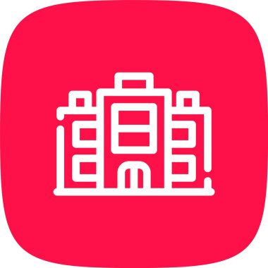 Modern yapı simgesinin vektör illüstrasyonu