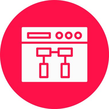 Mutfak web simgesi basit illüstrasyon