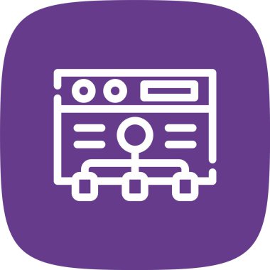 vektör lcd simgesi illüstrasyonu