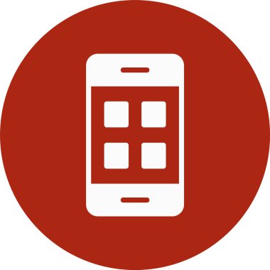 vektör telefon düz simgesi