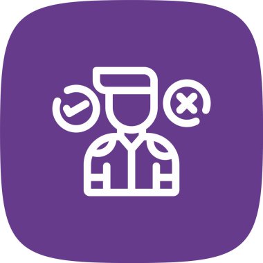 Eşsiz Kullanıcı Hesap Vektörü Glyph Simgesi