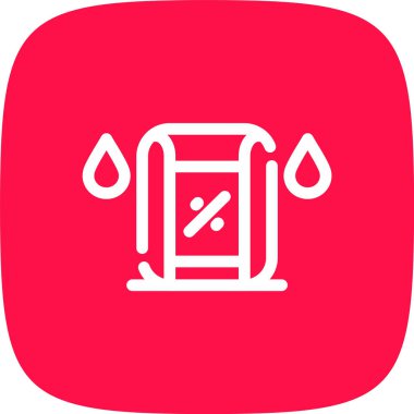 Nem Algılayıcı Hattı Köşe Dönüşü Basit Simge, Vektör Resimleri