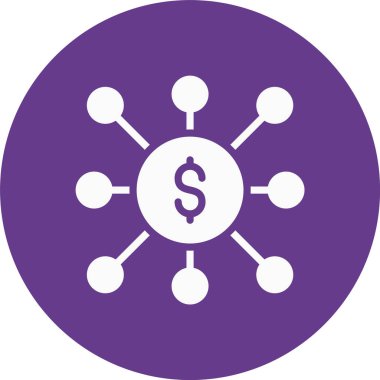 Dolar simgesi vektör illüstrasyonu