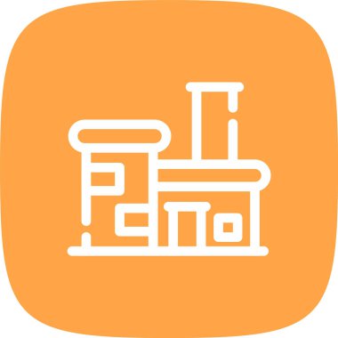 Fabrika simgesi vektör illüstrasyonu