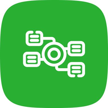 eşsiz ağ vektör çizgisi simgesi