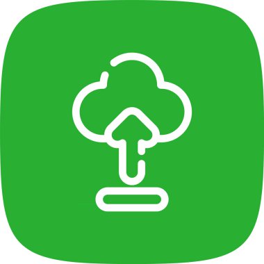 Satır Yuvarlak Köşesini Gönder Basit Simge, Vektör Resimleri