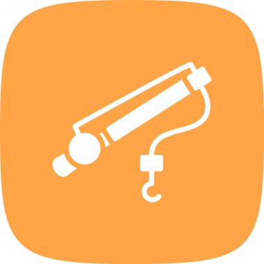 CCTV kamera simgesi, basit illüstrasyon