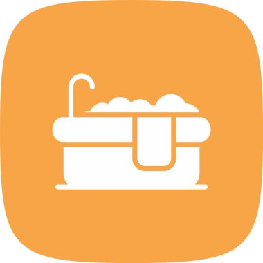 banyo ikonu vektör illüstrasyonu