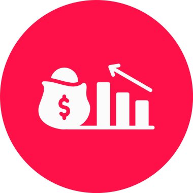 İş ve finans simgelerinin vektör illüstrasyonu